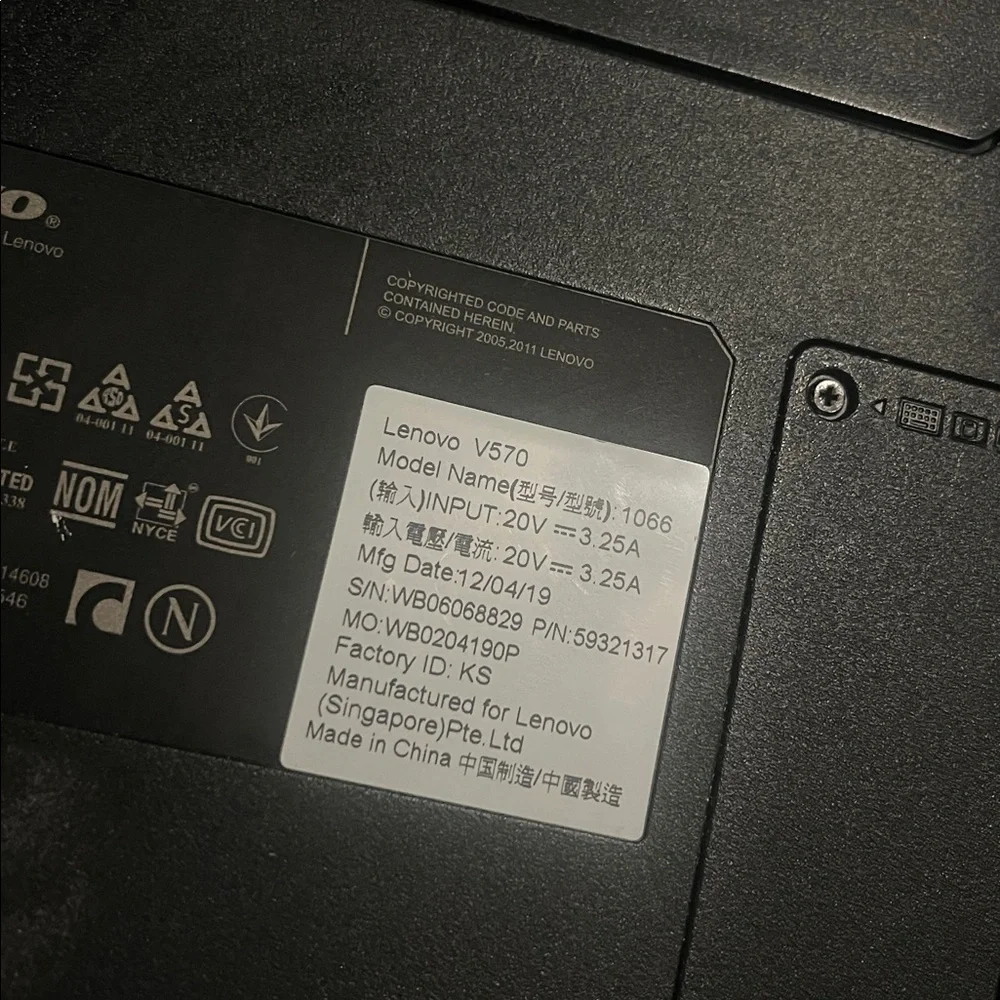 Lenovo 15.6” Laptop